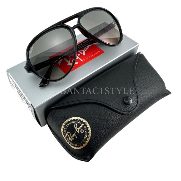 NEW Ray-Ban RB4125 CATS 5000 601/32 Sunglasses Black Frame Grey Gradient Lens - Picture 1 of 11